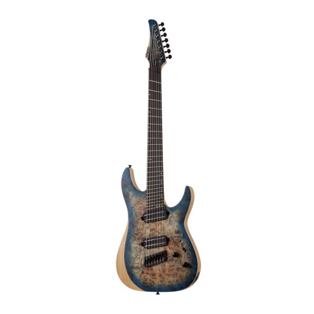 گیتار الکتریک شکتر Schecter Reaper-7 Multiscale - Satin Sky Burst SKU #1510