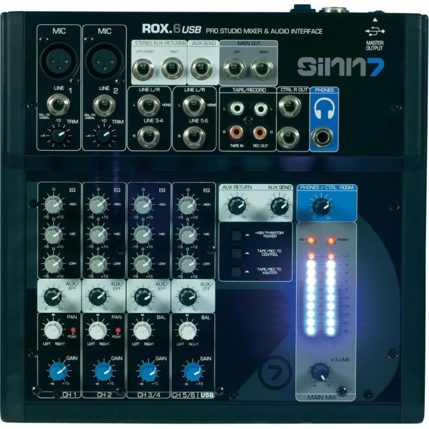 میکسر صدا سین 7 Sinn7 ROX 6 USB