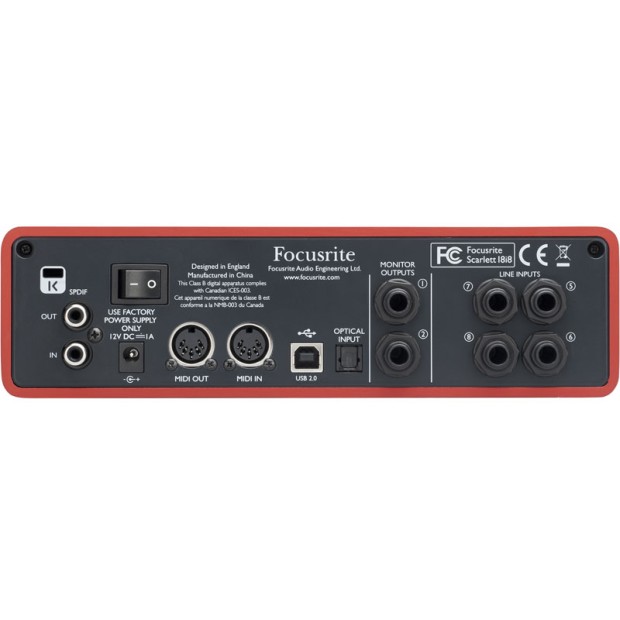 کارت صدا فوکوسرایت Focusrite Scarlett 18i8