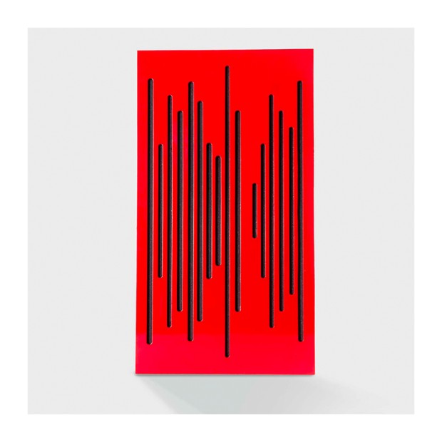 پنل آکوستیک دکونیک Deconik Wave Wood Alpha Bass Trap Red