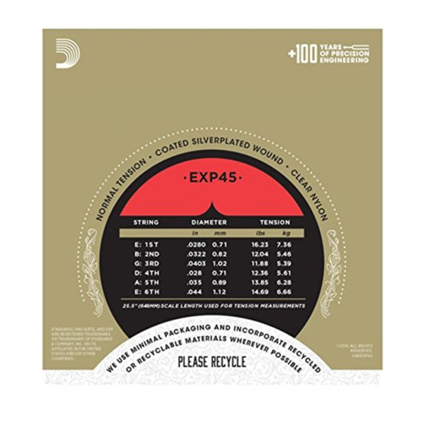 سیم گیتار کلاسیک داداریو D'Addario EXP45