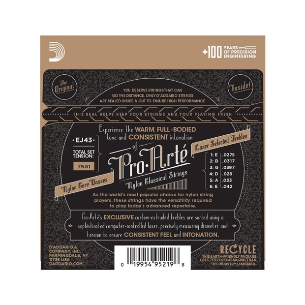 سیم گیتار کلاسیک داداریو D'Addario EJ43