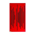 پنل آکوستیک Deconik Wave Wood Alpha Bass Trap Red