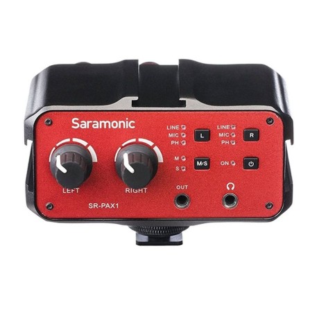 میکسر میکروفن مخصوص دوربین سارامونیک Saramonic SR-PAX1
