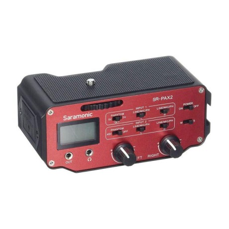 میکسر میکروفن مخصوص دوربین سارامونیک Saramonic SR-PAX2