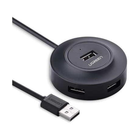 هاب یوگرین UGREEN 4-Port USB 2.0 Hub Black CR106 20277
