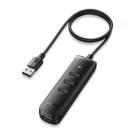 هاب یوگرین UGREEN USB 3.0 A 4 Ports HUB Black 1m CM416 80657