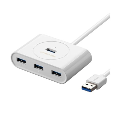هاب یوگرین UGREEN USB 3.0 A 4 Ports HUB White 50cm CR113 20282