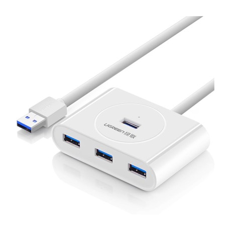 هاب یوگرین UGREEN USB 3.0 A 4 Ports HUB White 1m CR113 20283