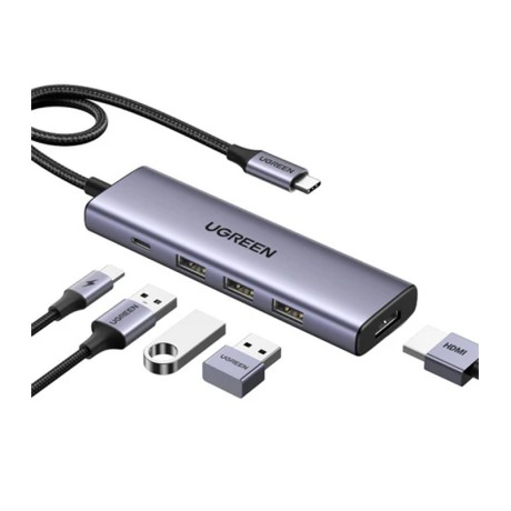 هاب یوگرین UGREEN USB-C 5-In-1 Multifunction Adapter CM511 15596