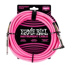 قیمت خرید فروش کابل رابط ارنی بال Ernie Ball 6078 Braided Straight Angle 3.05m Neon Pink