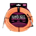کابل رابط Ernie Ball 6079 Braided Straight Angle 3.05m Neon Orange