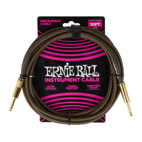 کابل رابط ارنی بال Ernie Ball 6428 Braided 3.05m Pay Dirt
