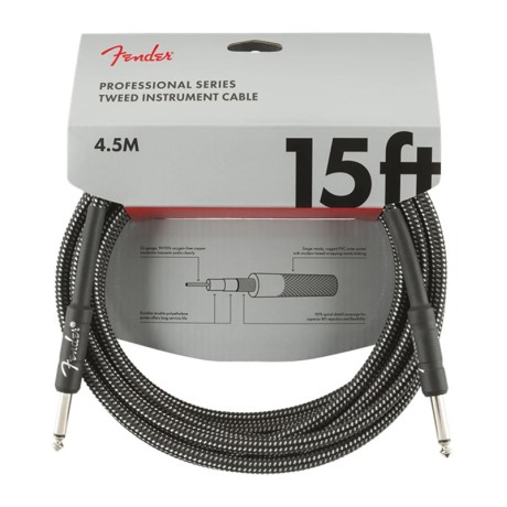 کابل رابط فندر Fender Professional Series Instrument Cable Gray Tweed 4.5m