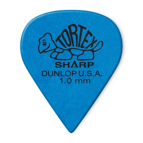 پیک گیتار دانلوپ Dunlop 412R 1.0mm Tortex Sharp Blue Guitar Pick