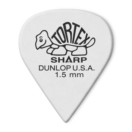پیک گیتار دانلوپ Dunlop 412R 1.50mm Tortex Sharp White Guitar Pick