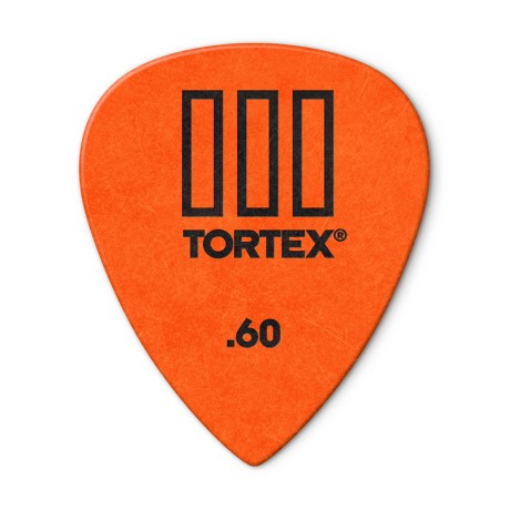 پیک گیتار دانلوپ Dunlop 462R 0.60mm Tortex III  Orange Guitar Pick
