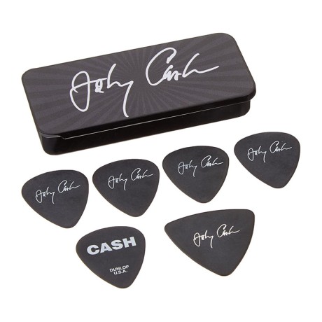 پیک گیتار دانلوپ Dunlop JCPT03M Johnny Cash Signature Pick Tin, Assorted
