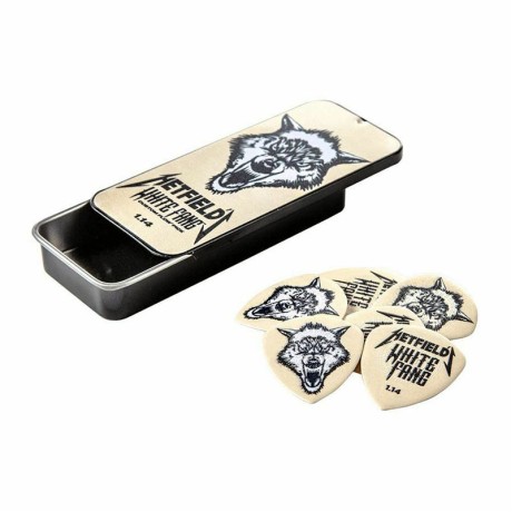 پیک گیتار دانلوپ Dunlop PH122T Hetfield White Fang Flow 1.14mm Tin 6-pack