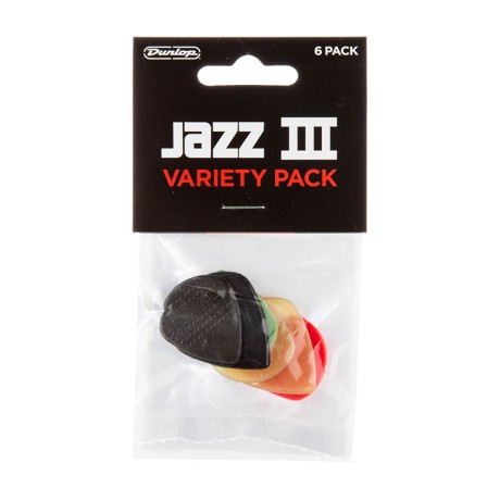 پیک گیتار دانلوپ Dunlop PVP103 JAZZ III PICK VARIETY PACK 6PK