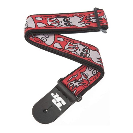 بند گیتار داداریو D’Addario Planet Waves 50JS02 Joe Satriani Woven Strap, Up in Flames
