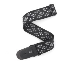 قیمت خرید فروش بند گیتار داداریو D'Addario Planet Waves T20W1416 2-Inch Guitar Strap, Cross Print, Black and White