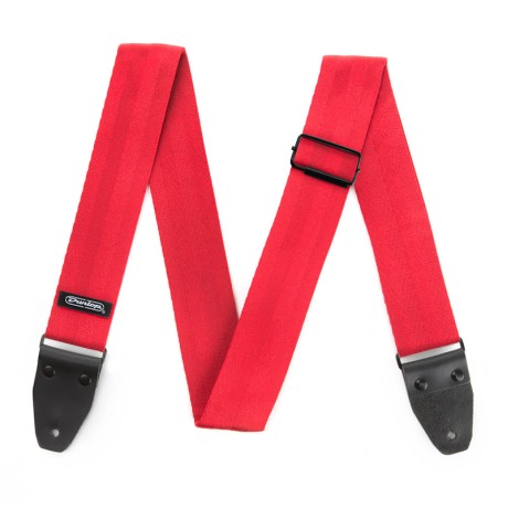 بند گیتار دانلوپ Dunlop Deluxe Seatbelt Strap Red DST7001RD