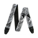 بند گیتار Dunlop ILD02 ILOVEDUST Black & White Vortex Guitar Strap