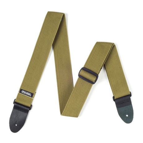 بند گیتار دانلوپ Dunlop Ribbed Cotton Starp Olive Green D27-01OL