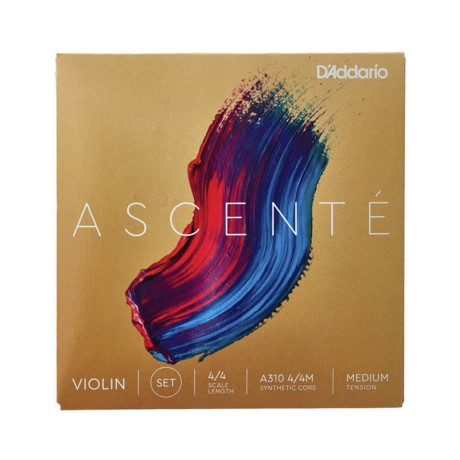سیم ویولن داداریو D'Addario Ascenté Violin String Set, 4/4 Scale, Medium Tension 
