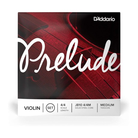 سیم ویولن داداریو D’Addario Prelude Violin String Set, 4/4 Scale, Medium Tension