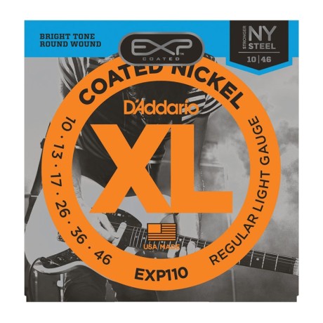 سیم گیتار الکتریک داداریو D'Addario EXP110 Coated Nickel Plated Steel Light