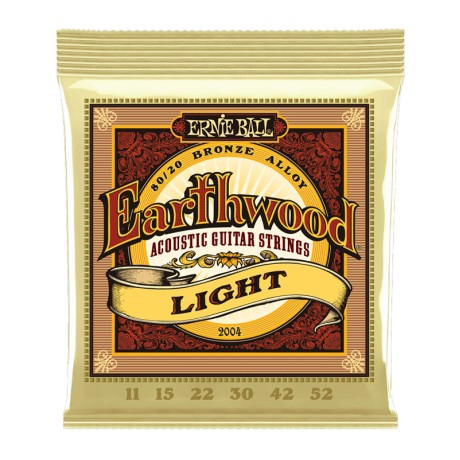 سیم گیتار آکوستیک ارنی بال Ernie Ball 2004 Light Earthwood 80/20 Bronze 11-52