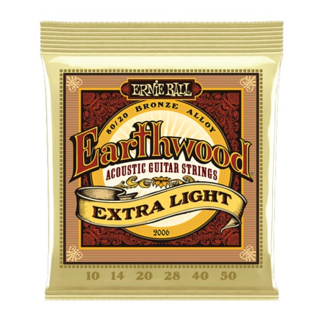 سیم گیتار آکوستیک ارنی بال Ernie Ball Earthwood 2006 Extra Light 80/20 Bronze Alloy