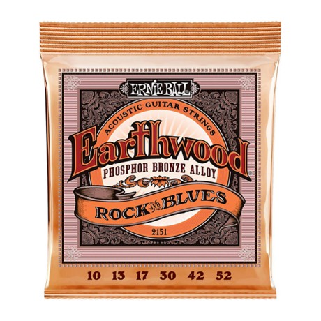 سیم گیتار آکوستیک ارنی بال Ernie Ball 2151 Earthwood Rock & Blues Phosphor Bronze Acoustic Strings