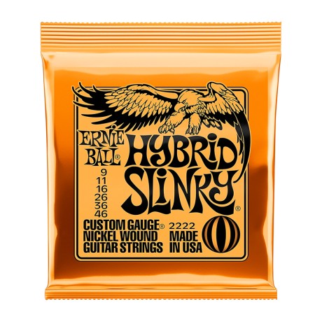 سیم گیتار الکتریک ارنی بال Ernie Ball 2222 Hybrid Slinky 09-46