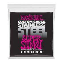 قیمت خرید فروش سیم گیتار الکتریک ارنی بال Ernie Ball 2248 Super Slinky Stainless Steel 09-42