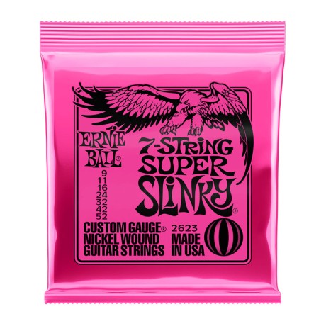 سیم گیتار الکتریک ارنی بال Ernie Ball 2623 7String Super Slinky 9-52