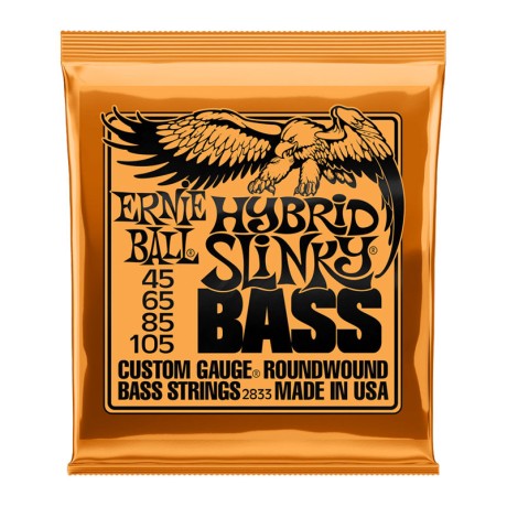 سیم گیتار بیس ارنی بال Ernie Ball 2833 Hybrid Slinky Bass 45-105