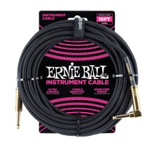 قیمت خرید فروش کابل رابط ارنی بال Ernie Ball 6081 Braided Straight Angle 3.05m Black