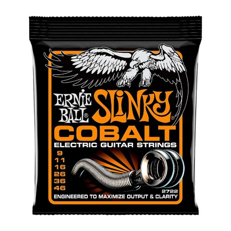 سیم گیتار الکتریک ارنی بال Ernie Ball 2722 Cobalt Hybrid Slinky 09-46