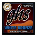 سیم گیتار آکوستیک GHS White Bronze Acoustic Guitar Strings 11-48