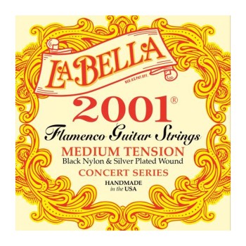 سیم گیتار کلاسیک لابلا La Bella 2001 Flamenco-Medium Tension