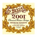 سیم گیتار کلاسیک La Bella 2001 Medium Tension Silver Plated Wound