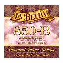 سیم گیتار کلاسیک La Bella 850B Elite – Black Nylon, Golden Alloy