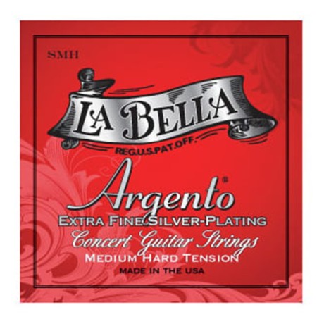 سیم گیتار کلاسیک لابلا La Bella SMH Argento Extra Fine Silver Plating – Medium-Hard Tension