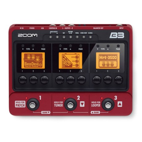 افکت گیتار الکتریک زوم ZOOM B3