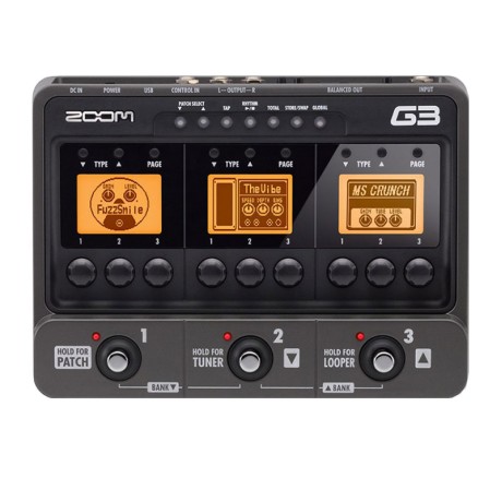 افکت گیتار الکتریک زوم ZOOM G3