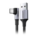 کابل رابط UGREEN Rightangle USB A to USB C 2m Black US284 50942