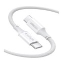 کابل رابط UGREEN Type C 2.0 Male to Type C 2.0 Male 1m White US557 15267